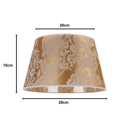 Duolla - Lampeskærm til bordlampe CONE M E27 diameter 28 cm guldfarvet