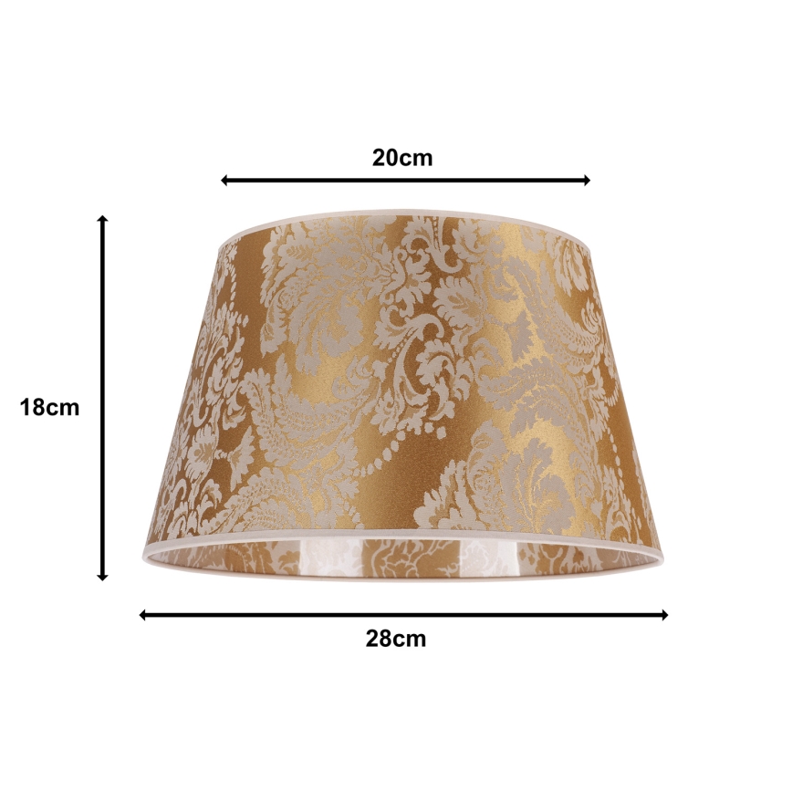 Duolla - Lampeskærm til bordlampe CONE M E27 diameter 28 cm guldfarvet