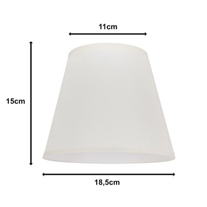 Duolla - Lampeskærm til bordlampe SOFIA XS E14 diameter 18,5 cm cremefarvet