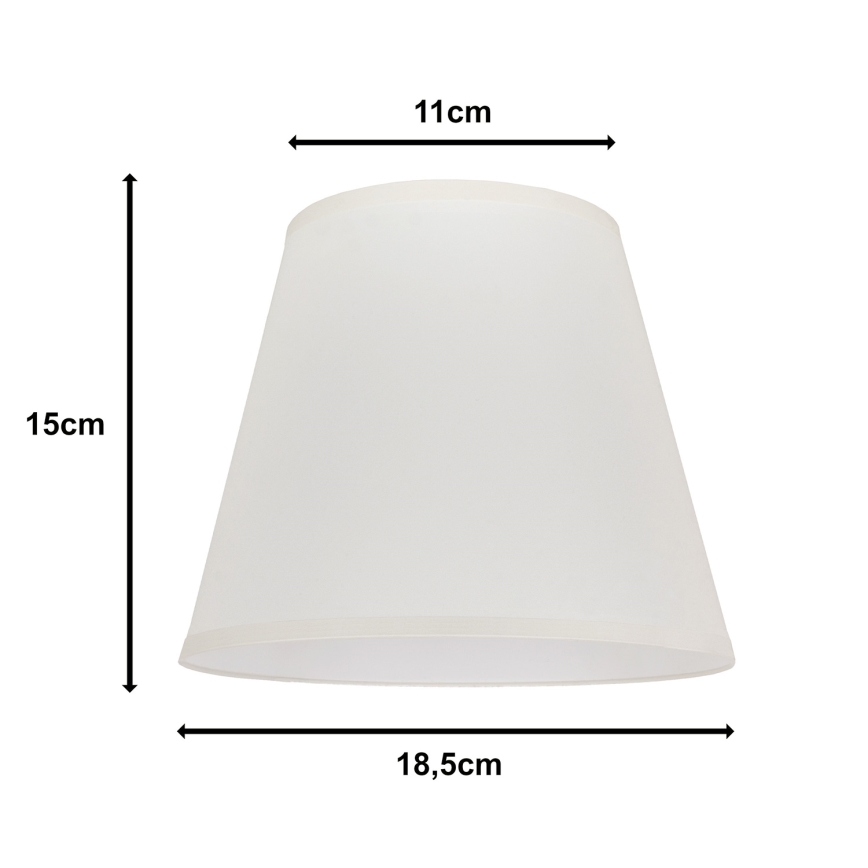 Duolla - Lampeskærm til bordlampe SOFIA XS E14 diameter 18,5 cm cremefarvet