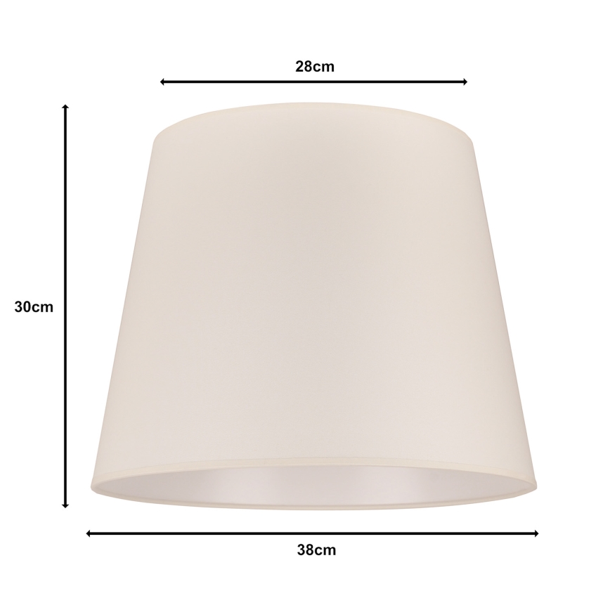 Duolla - Lampeskærm til gulvlampe CLASSIC L E27 pr. 38 cm creme
