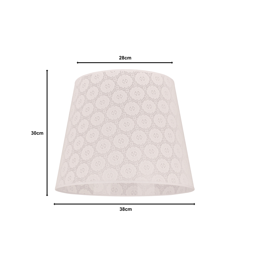 Duolla - Lampeskærm til gulvlampe CLASSIC L E27 pr. 38 cm hvid