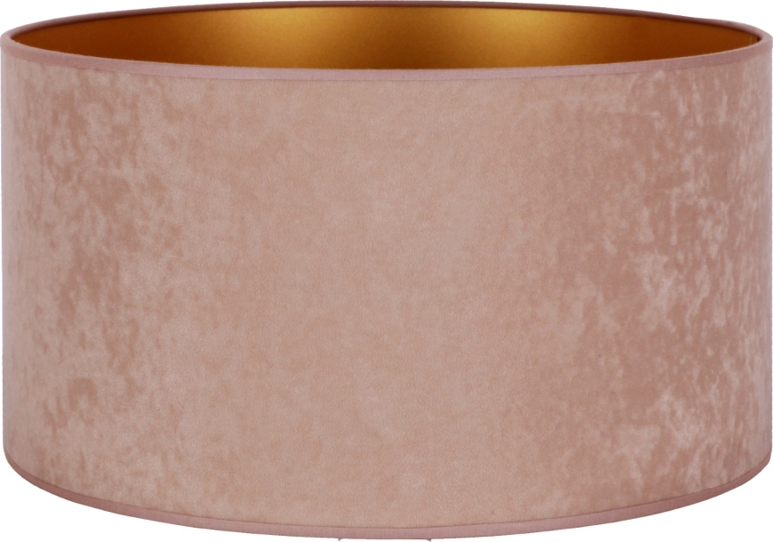 Duolla - Lampeskærm til gulvlampe VELVET E27 diameter 35 cm beige/guldfarvet