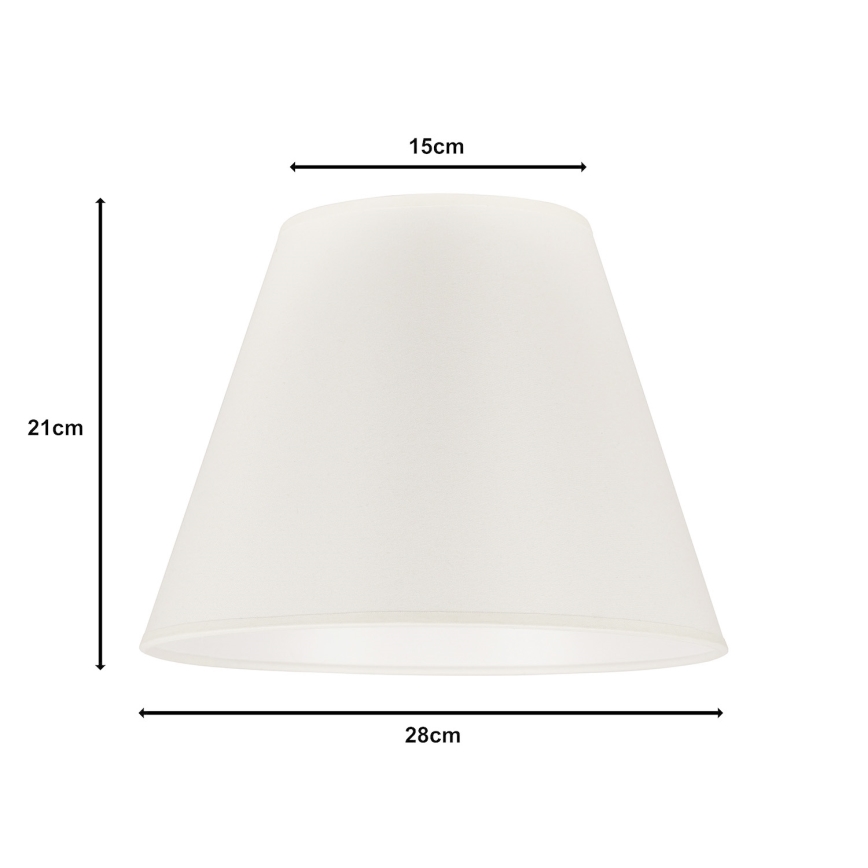 Duolla - Lampeskærm til bordlampe SOFIA S E27 Ø 28 cm beige