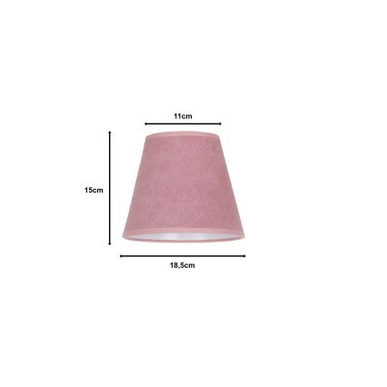 Duolla - Lampeskærm til bordlampe SOFIA XS E14 pr. 18,5 cm lyserød