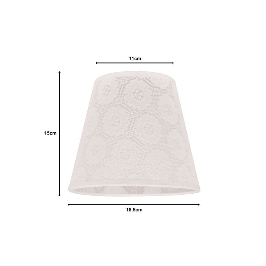Duolla - Lampeskærm til bordlampe SOFIA XS E14 pr. 18,5 cm hvid