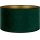 Duolla - Lampeskærm VELVET E27 diameter 35 cm grøn/guldfarvet