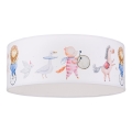 Duolla - LED Børne loftlampe CORTINA LED/26W/230V Ø 40 cm 4000K