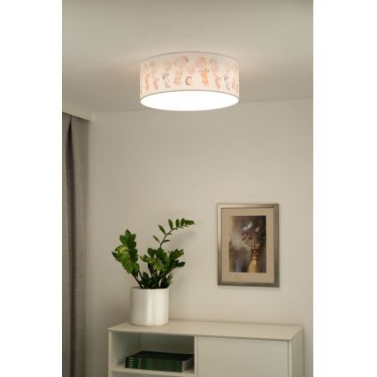 Duolla - LED Børne loftlampe CORTINA LED/26W/230V Ø 40 cm 4000K
