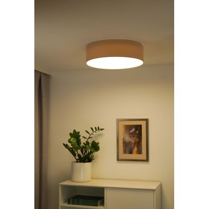 Duolla - LED loftlampe CORTINA LED/26W/230V diameter 30 cm 4000K beige