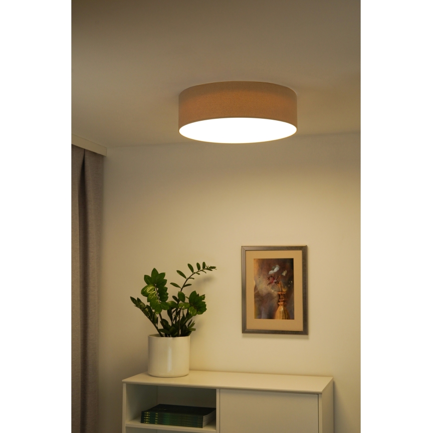 Duolla - LED loftlampe CORTINA LED/26W/230V diameter 30 cm 4000K beige