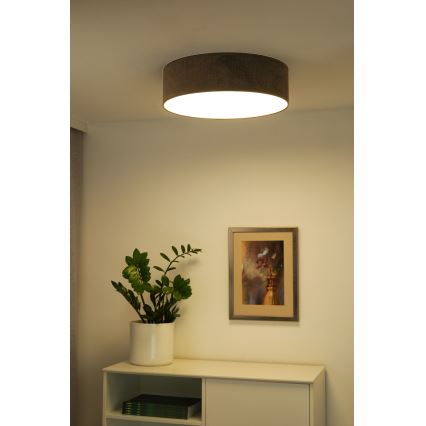 Duolla - LED loftlampe CORTINA LED/26W/230V diameter 30 cm 4000K brun