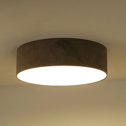 Duolla - LED loftlampe CORTINA LED/26W/230V diameter 30 cm 4000K brun