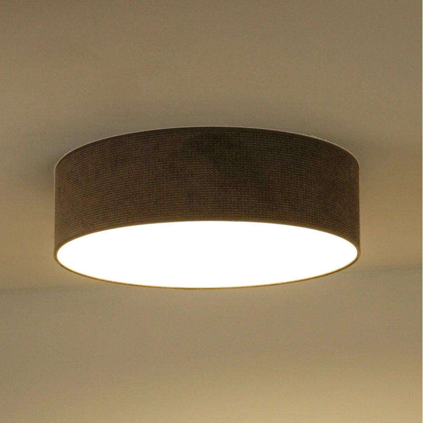 Duolla - LED loftlampe CORTINA LED/26W/230V diameter 30 cm 4000K brun