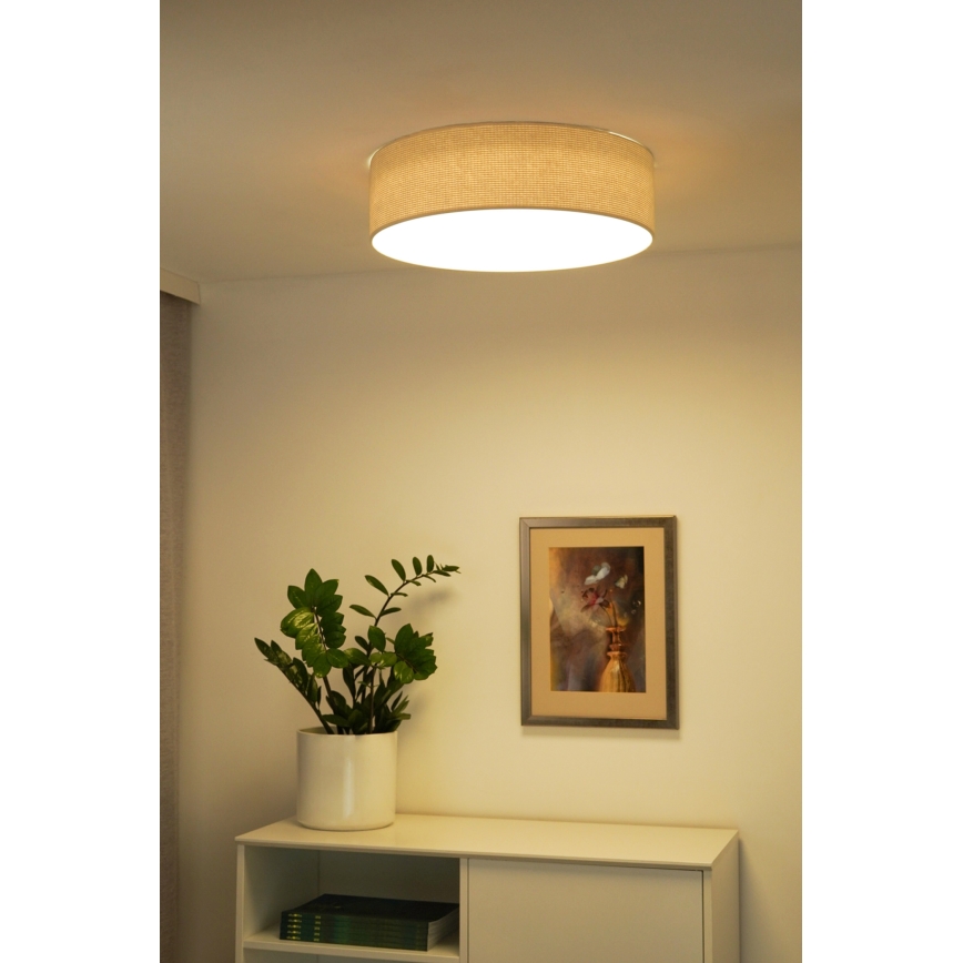 Duolla - LED loftlampe CORTINA LED/26W/230V diameter 30 cm 4000K cremefarvet