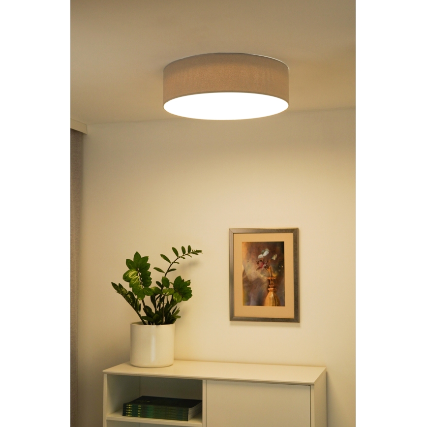 Duolla - LED loftlampe CORTINA LED/26W/230V diameter 30 cm 4000K grå