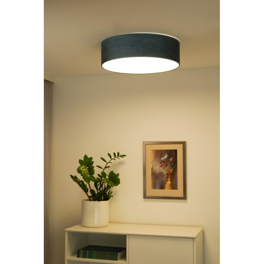 Duolla - LED loftlampe CORTINA LED/26W/230V diameter 30 cm 4000K turkis