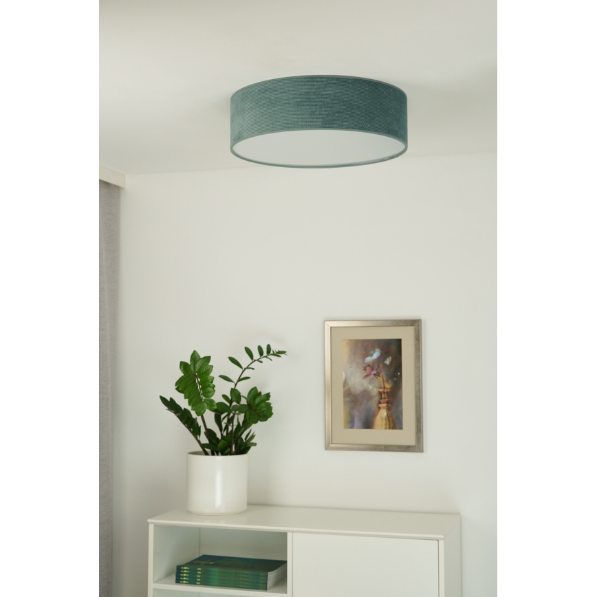 Duolla - LED loftlampe CORTINA LED/26W/230V diameter 30 cm 4000K turkis