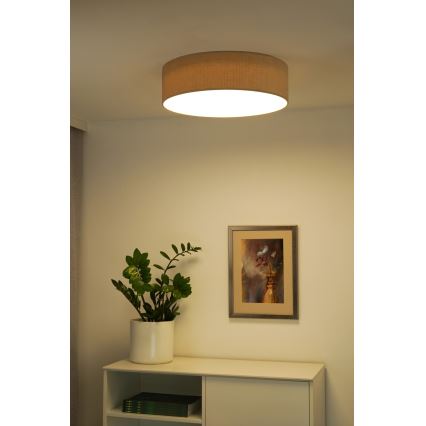 Duolla - LED loftlampe CORTINA LED/26W/230V diameter 45 cm 4000K beige