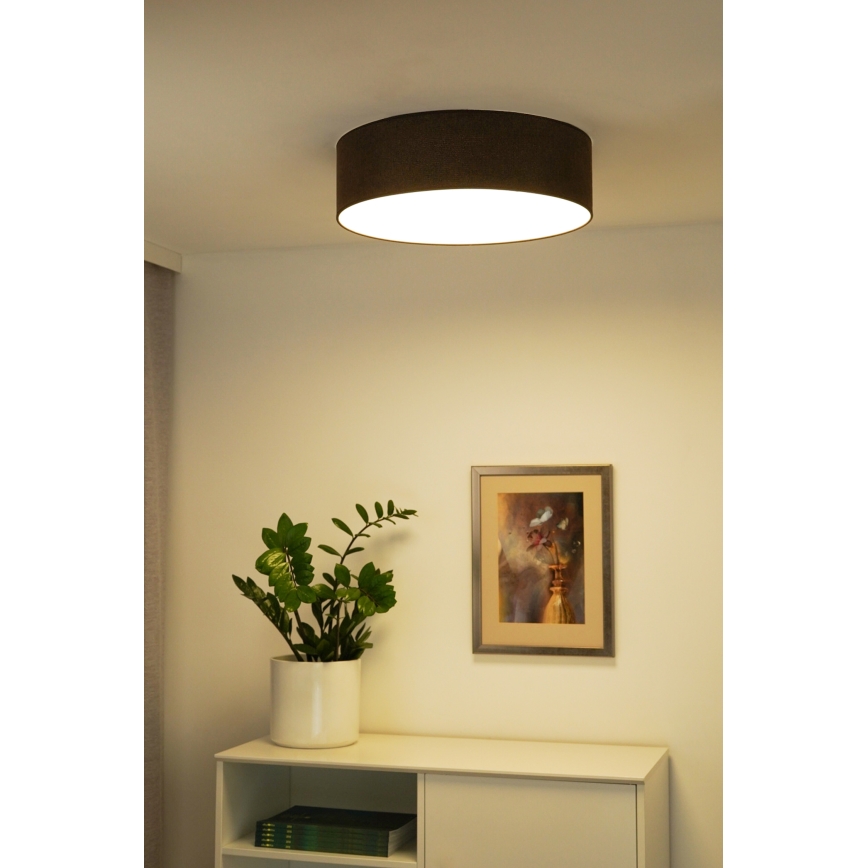Duolla - LED loftlampe CORTINA LED/26W/230V diameter 45 cm 4000K brun