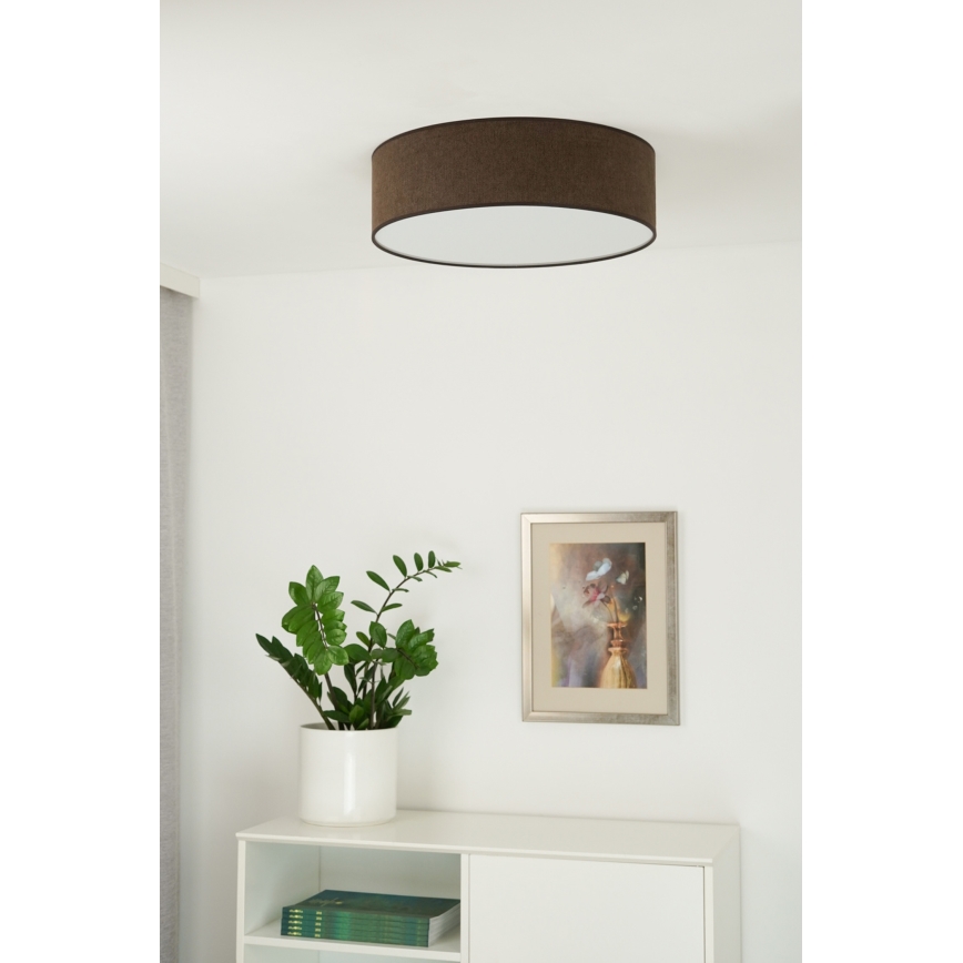 Duolla - LED loftlampe CORTINA LED/26W/230V diameter 45 cm 4000K brun