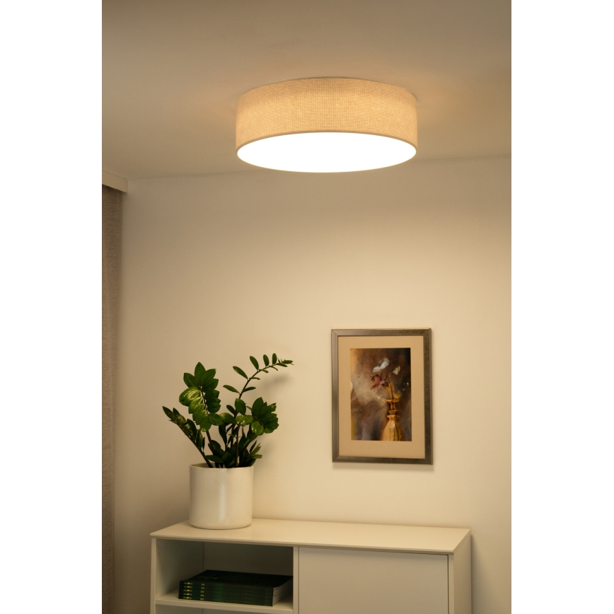 Duolla - LED loftlampe CORTINA LED/26W/230V diameter 45 cm 4000K cremefarvet