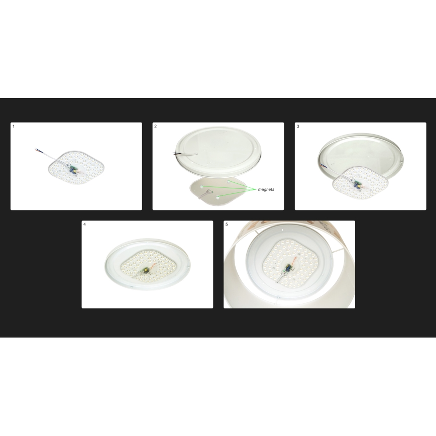 Duolla - LED loftlampe CORTINA LED/26W/230V diameter 45 cm 4000K turkis