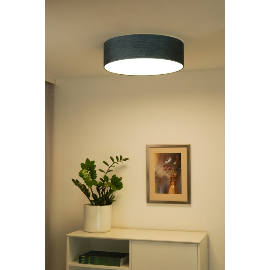 Duolla - LED loftlampe CORTINA LED/26W/230V diameter 45 cm 4000K turkis