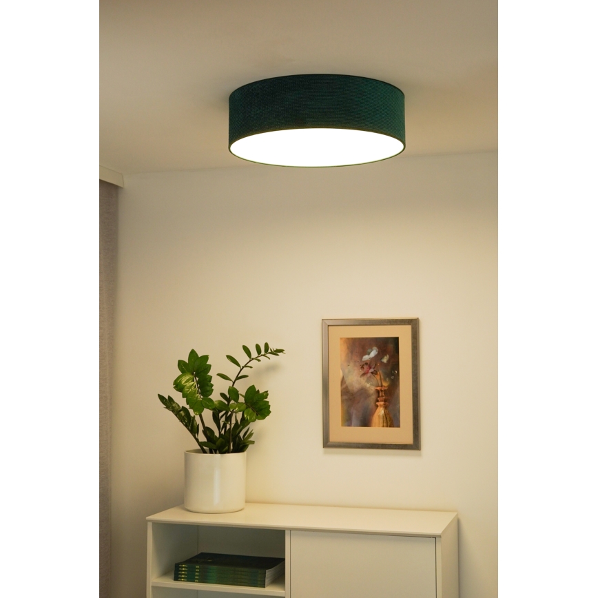 Duolla - LED Loftlampe CORTINA LED/26W/230V Ø 30 cm 4000K grøn