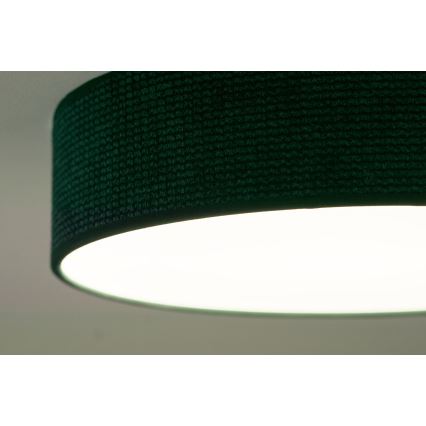 Duolla - LED Loftlampe CORTINA LED/26W/230V Ø 30 cm 4000K grøn