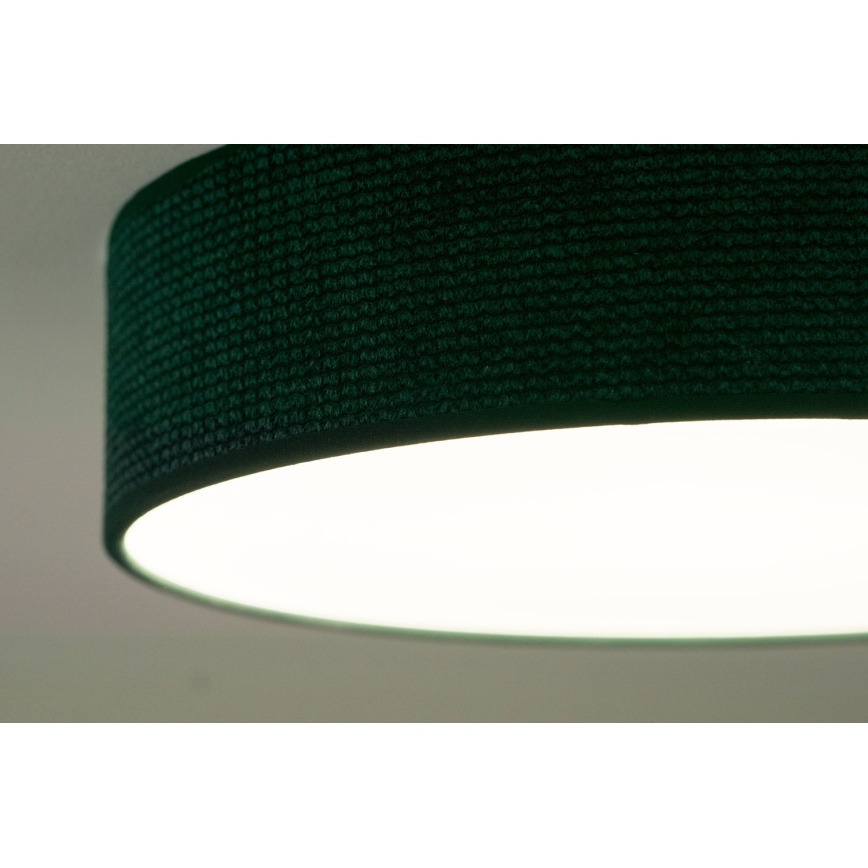 Duolla - LED Loftlampe CORTINA LED/26W/230V Ø 30 cm 4000K grøn