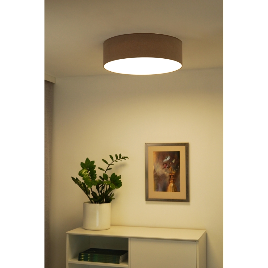 Duolla - LED Loftlampe CORTINA LED/26W/230V Ø 45 cm 4000K brun