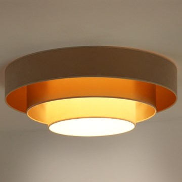 Duolla - LED loftlampe LUNETA LED/26W/230V diameter 60 cm 4000K beige/guldfarvet/cremefarvet