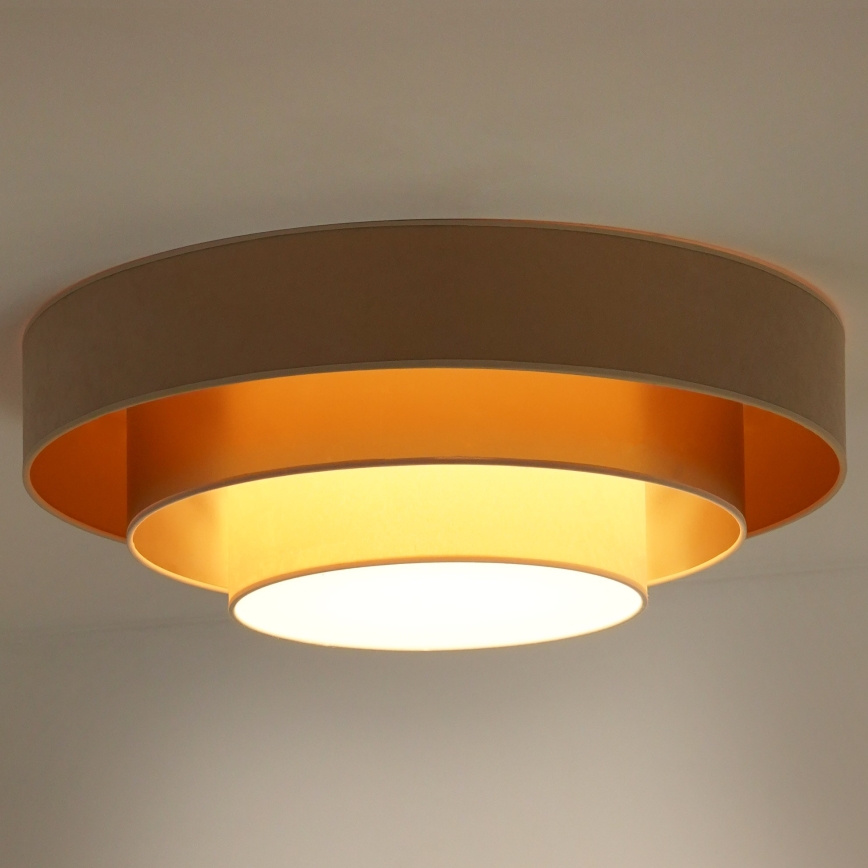 Duolla - LED loftlampe LUNETA LED/26W/230V diameter 60 cm 4000K beige/guldfarvet/cremefarvet