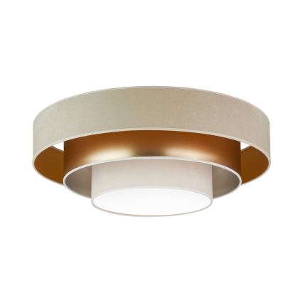Duolla - LED loftlampe LUNETA LED/26W/230V diameter 60 cm 4000K beige/guldfarvet/cremefarvet
