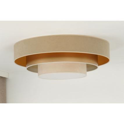 Duolla - LED loftlampe LUNETA LED/26W/230V diameter 60 cm 4000K beige/guldfarvet/cremefarvet