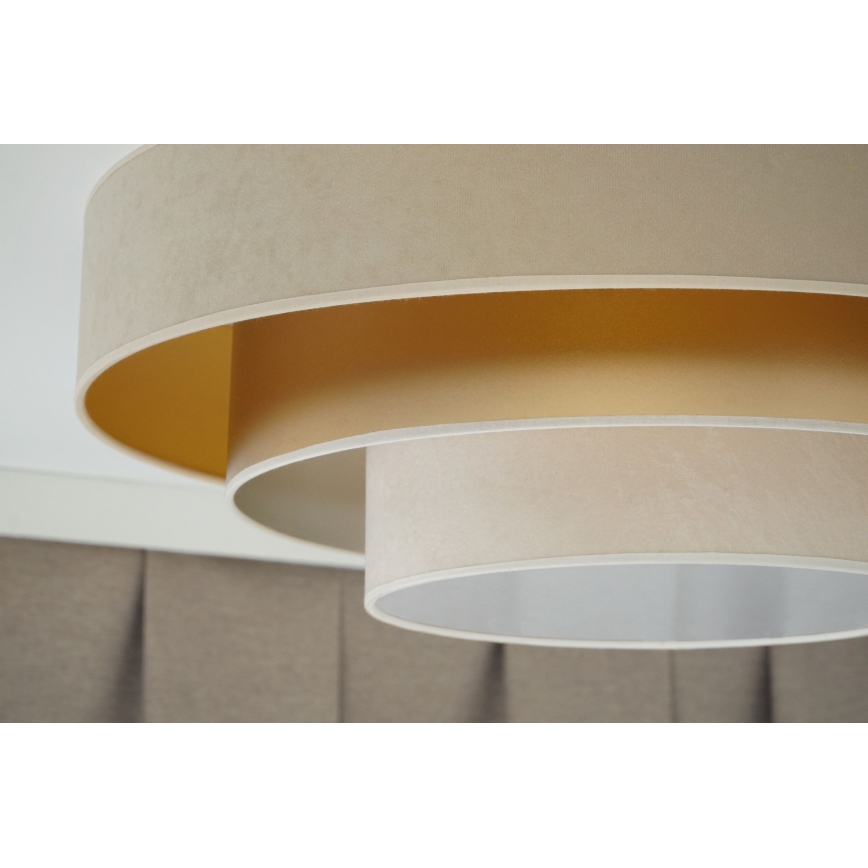 Duolla - LED loftlampe LUNETA LED/26W/230V diameter 60 cm 4000K beige/guldfarvet/cremefarvet