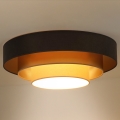 Duolla - LED loftlampe LUNETA LED/26W/230V diameter 60 cm 4000K brun/guldfarvet/cremefarvet