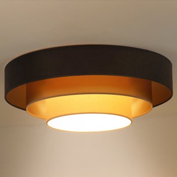 Duolla - LED loftlampe LUNETA LED/26W/230V diameter 60 cm 4000K brun/guldfarvet/cremefarvet
