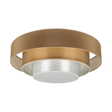 Duolla - LED loftlampe LUNETA LED/26W/230V diameter 60 cm 4000K brun/guldfarvet/hvid