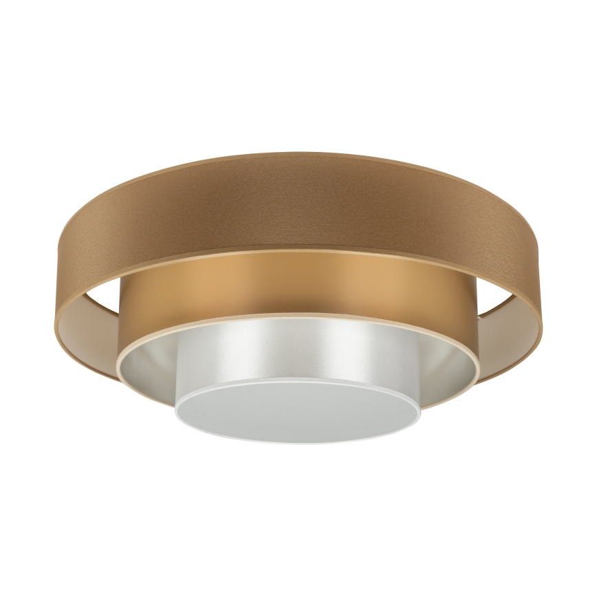 Duolla - LED loftlampe LUNETA LED/26W/230V diameter 60 cm 4000K brun/guldfarvet/hvid