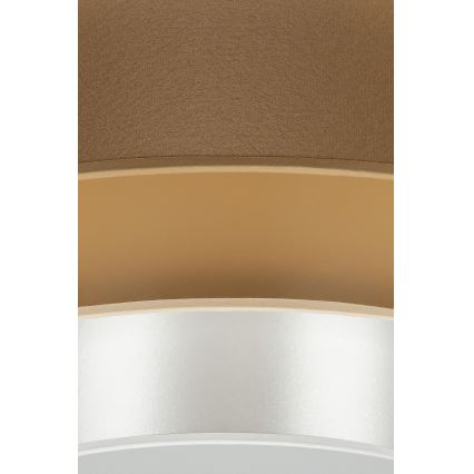 Duolla - LED loftlampe LUNETA LED/26W/230V diameter 60 cm 4000K brun/guldfarvet/hvid
