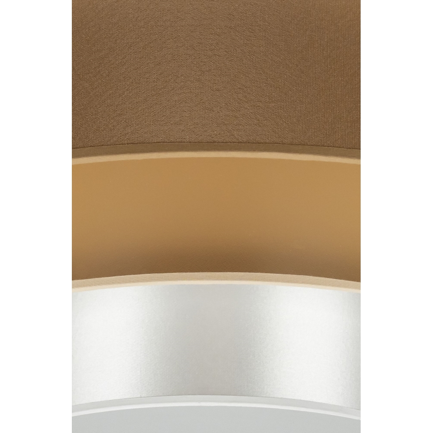 Duolla - LED loftlampe LUNETA LED/26W/230V diameter 60 cm 4000K brun/guldfarvet/hvid
