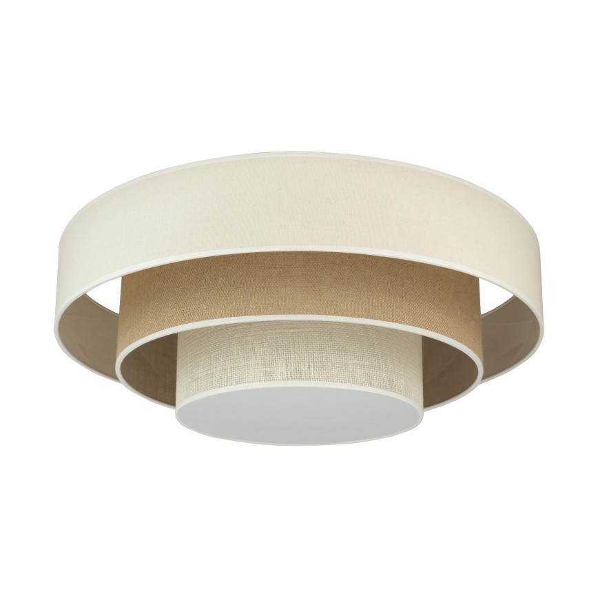Duolla - LED loftlampe LUNETA LED/26W/230V diameter 60 cm 4000K cremefarvet/brun