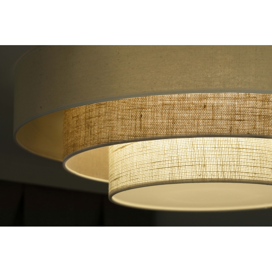 Duolla - LED loftlampe LUNETA LED/26W/230V diameter 60 cm 4000K cremefarvet/brun