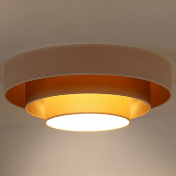 Duolla - LED loftlampe LUNETA LED/26W/230V diameter 60 cm 4000K cremefarvet/guldfarvet/beige