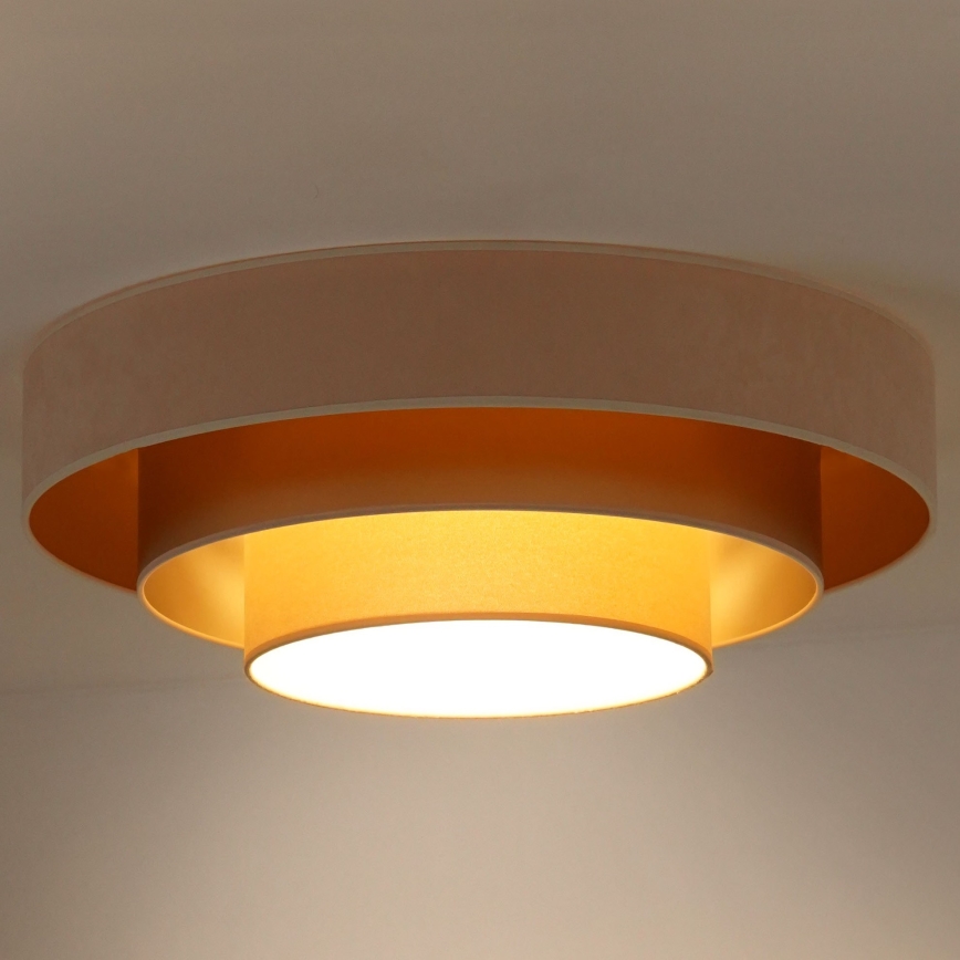 Duolla - LED loftlampe LUNETA LED/26W/230V diameter 60 cm 4000K cremefarvet/guldfarvet/beige