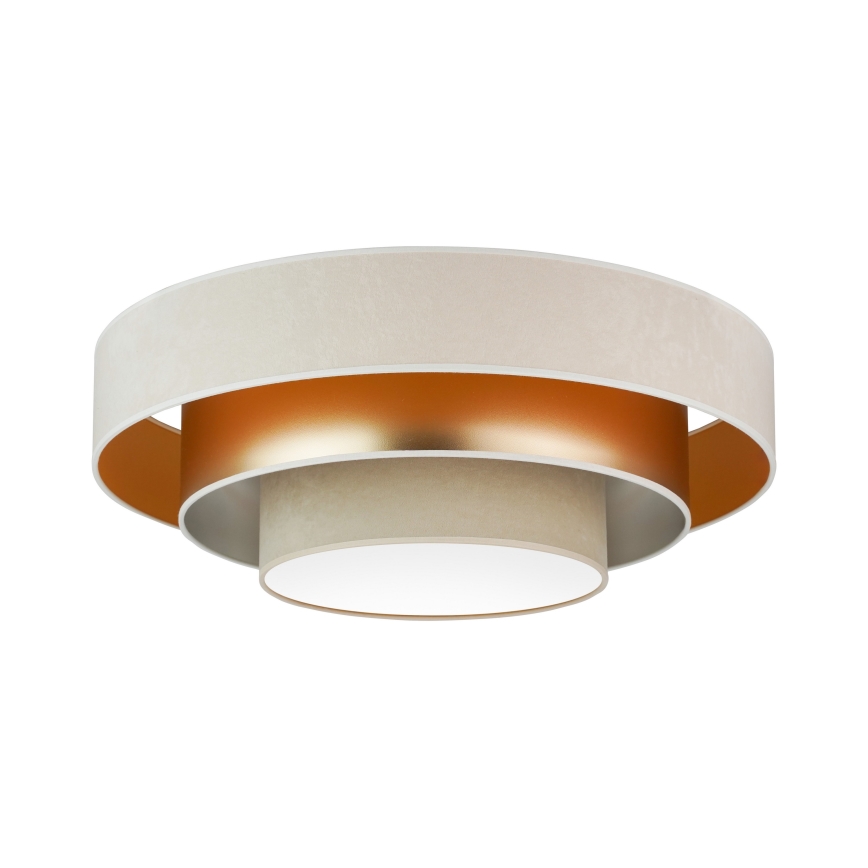 Duolla - LED loftlampe LUNETA LED/26W/230V diameter 60 cm 4000K cremefarvet/guldfarvet/beige