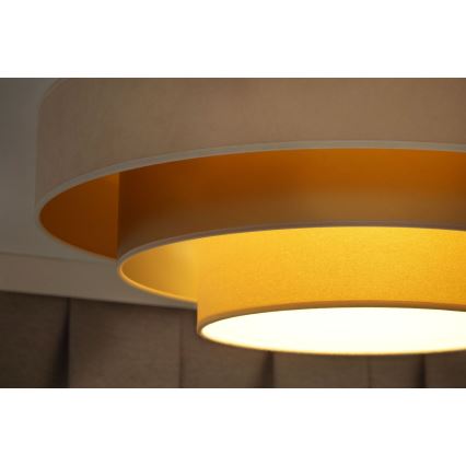 Duolla - LED loftlampe LUNETA LED/26W/230V diameter 60 cm 4000K cremefarvet/guldfarvet/beige