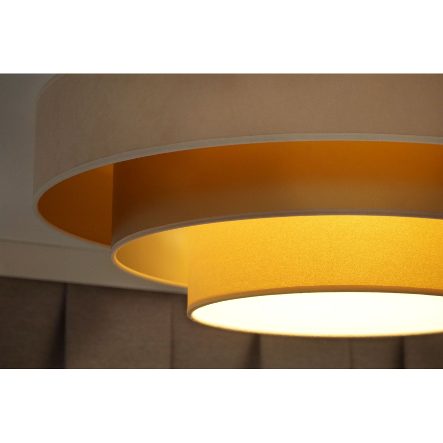 Duolla - LED loftlampe LUNETA LED/26W/230V diameter 60 cm 4000K cremefarvet/guldfarvet/beige